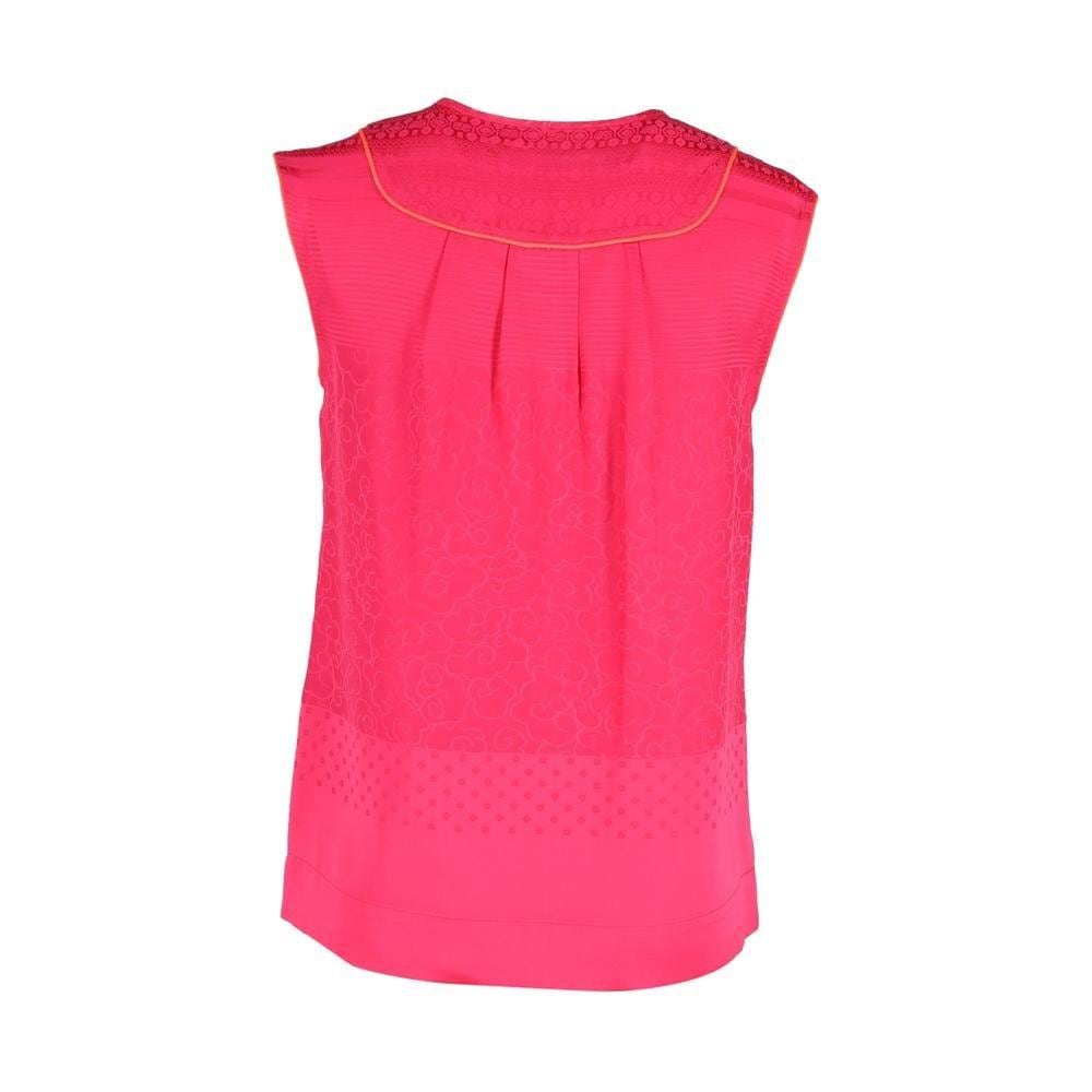 Marc Jacobs Preloved Sleeveless Embroidered Blouse Wo - Pink Tank Tops image 3