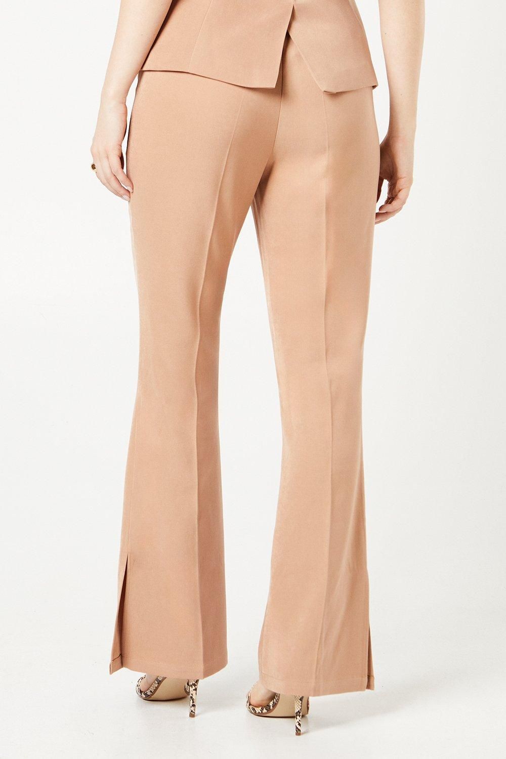 Dorothy Perkins Elastic Waist Kickflare Trouser Camel image 3
