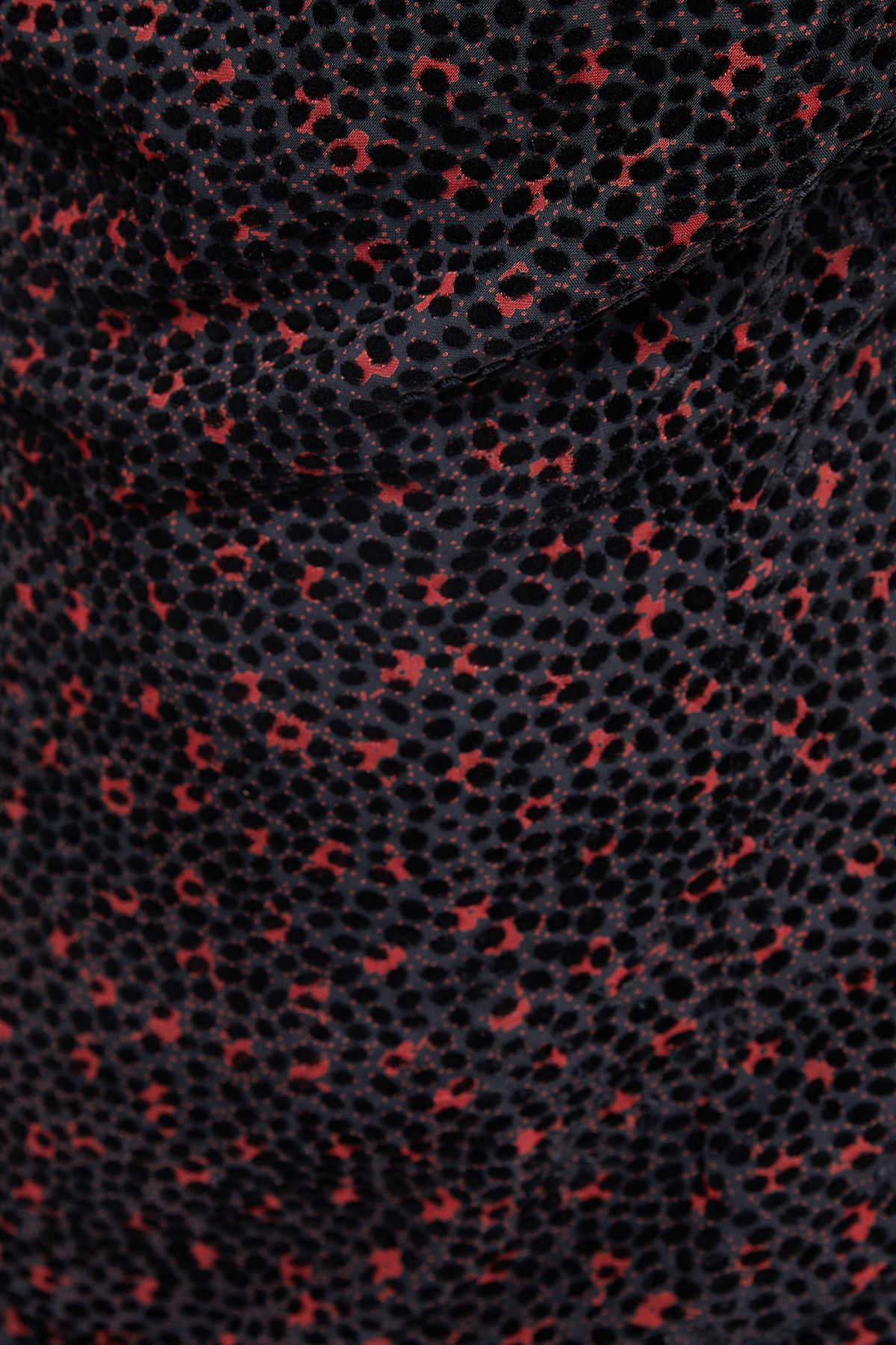 Warehouse Spot Devore Cowl Neck Maxi Dress Red image 5