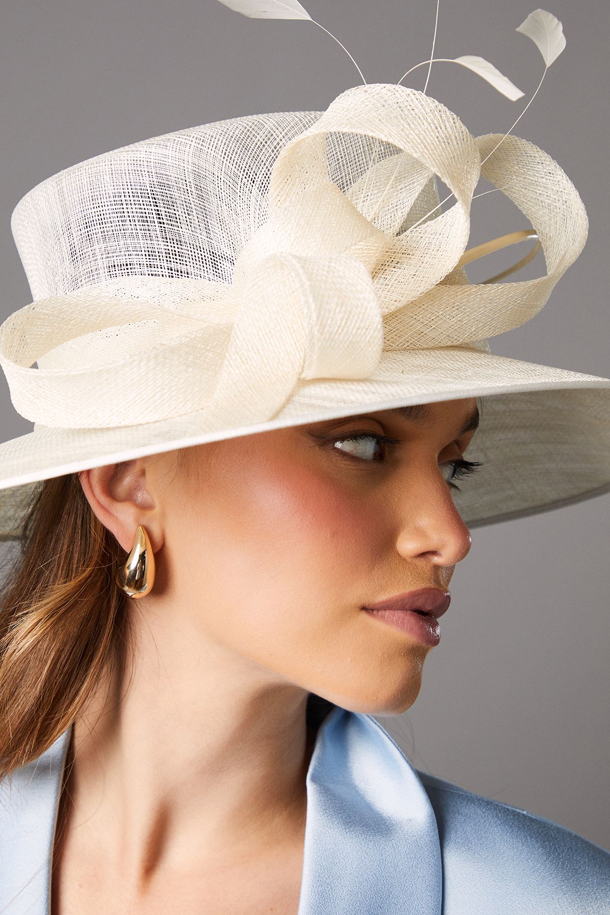 Coast Loop And Quill Wide Brim Hat Ivory image 3