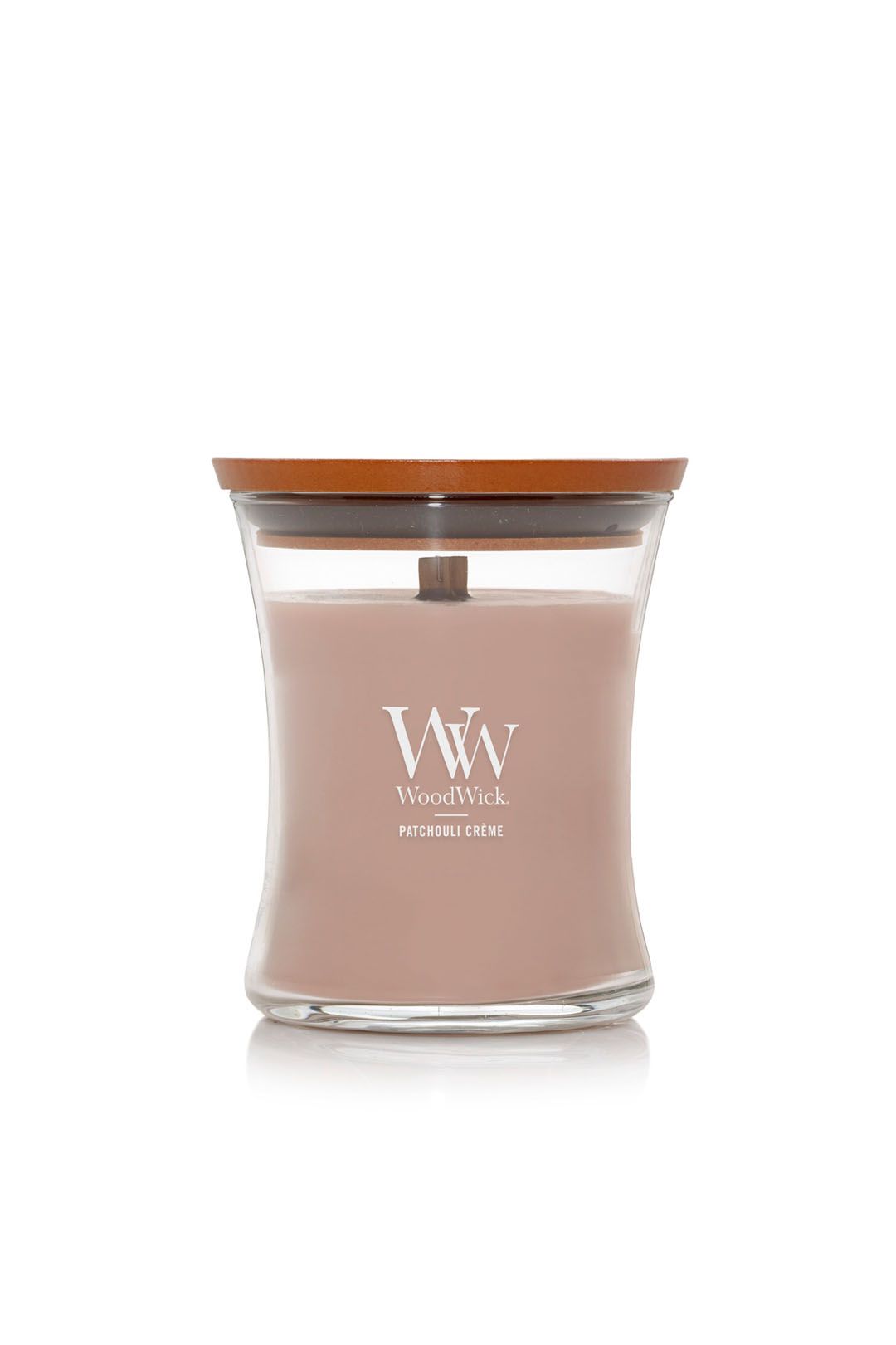 Woodwick Medium Hourglass Patchouli Creme Multi image 3