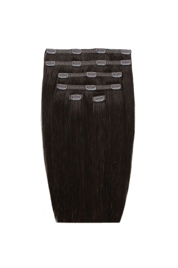 Beauty Works 18" Double Hair Set Clip-In Extensions 180g Ebony
