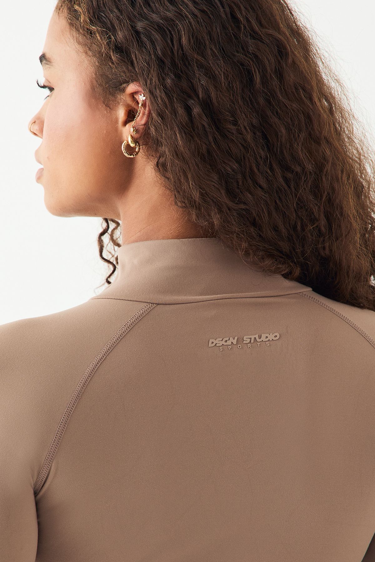 DSGN Studio DSGN Studio Ultra Sculpt Zip Through Jacket Taupe image 4