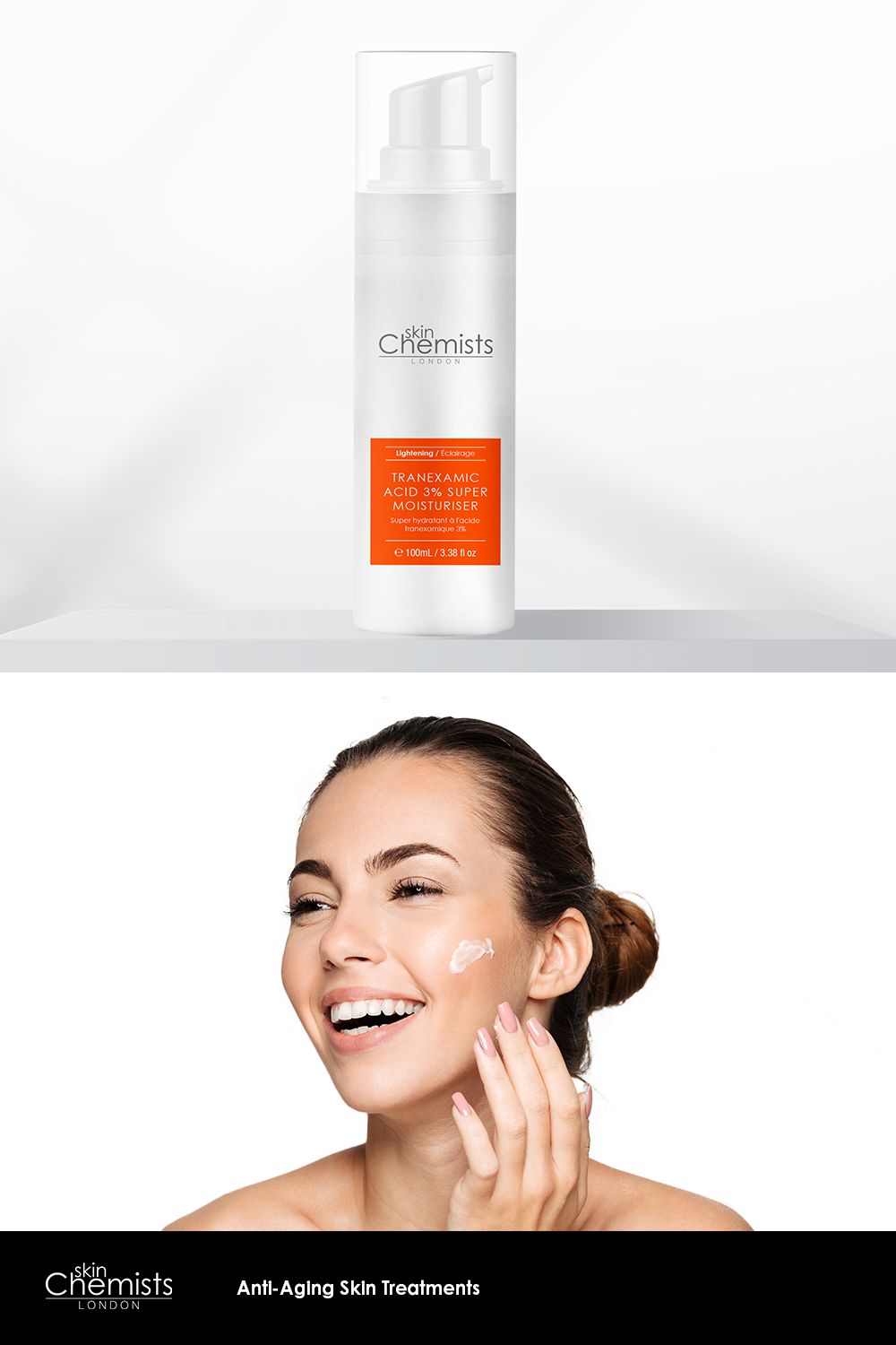 skinChemists professional Tranexamic 3% Moisturiser Cream 100ml image 3