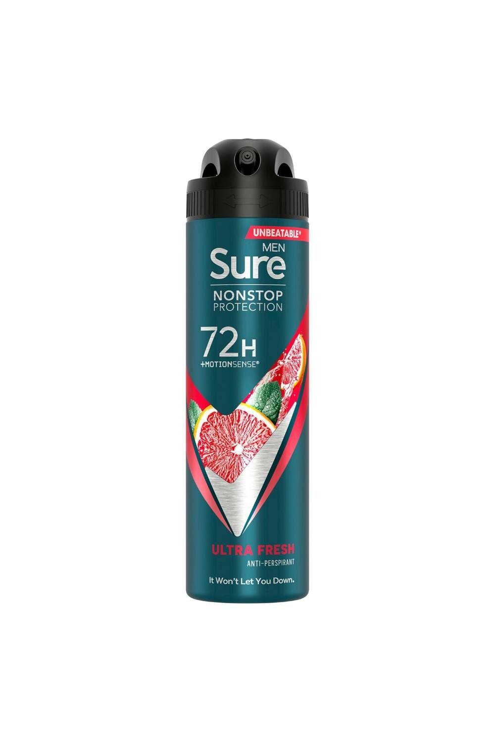 Sure Men Protection 72H 'Anti-Perspirant Deodorant' Ultra Fresh, 3x150ml image 2