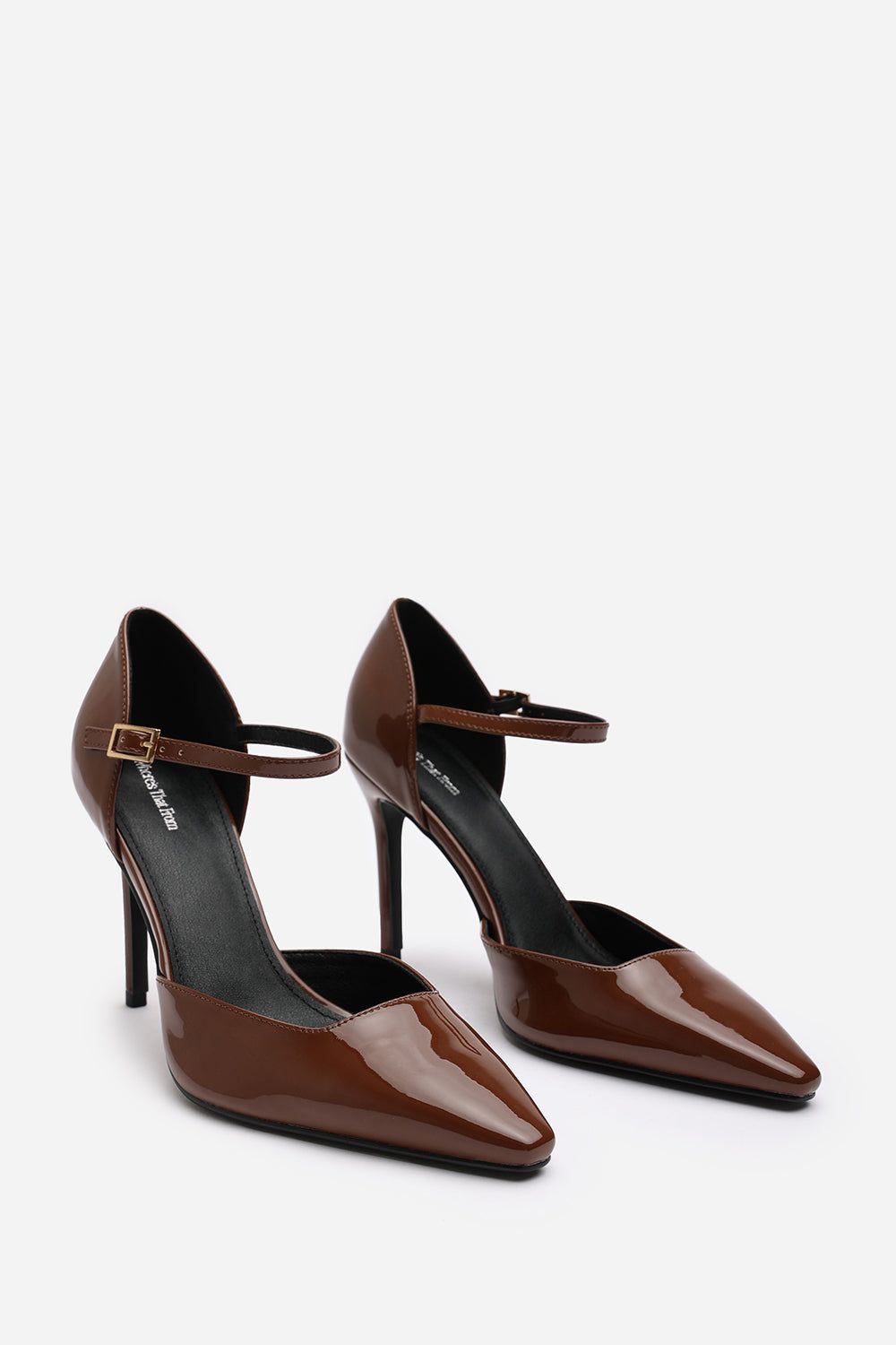 Where's That From 'Winnie' Pointed Toe Stilleto Court Heeled Shoe with Buckle Strap image 4