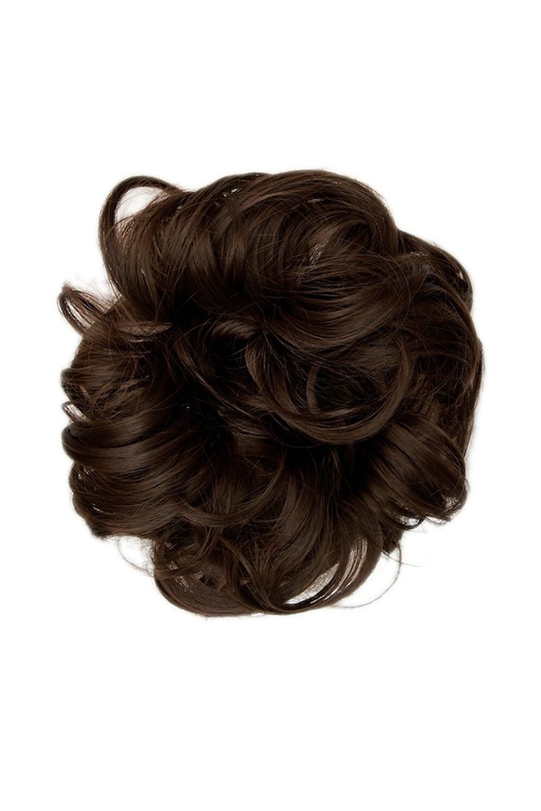 Lullabellz Premium Messy Bun Hair Up Scrunchie Choc Brown