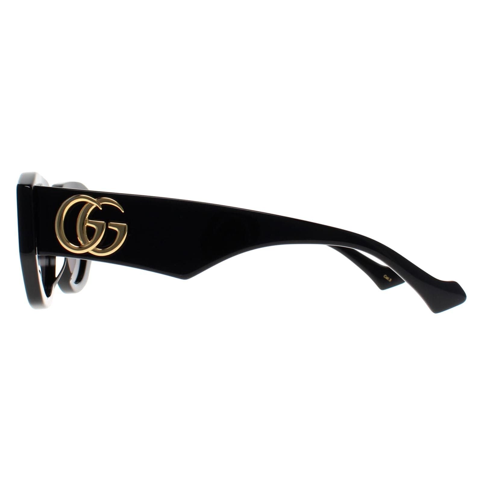 Gucci Cat Eye Shiny Black Grey GG1421S image 3