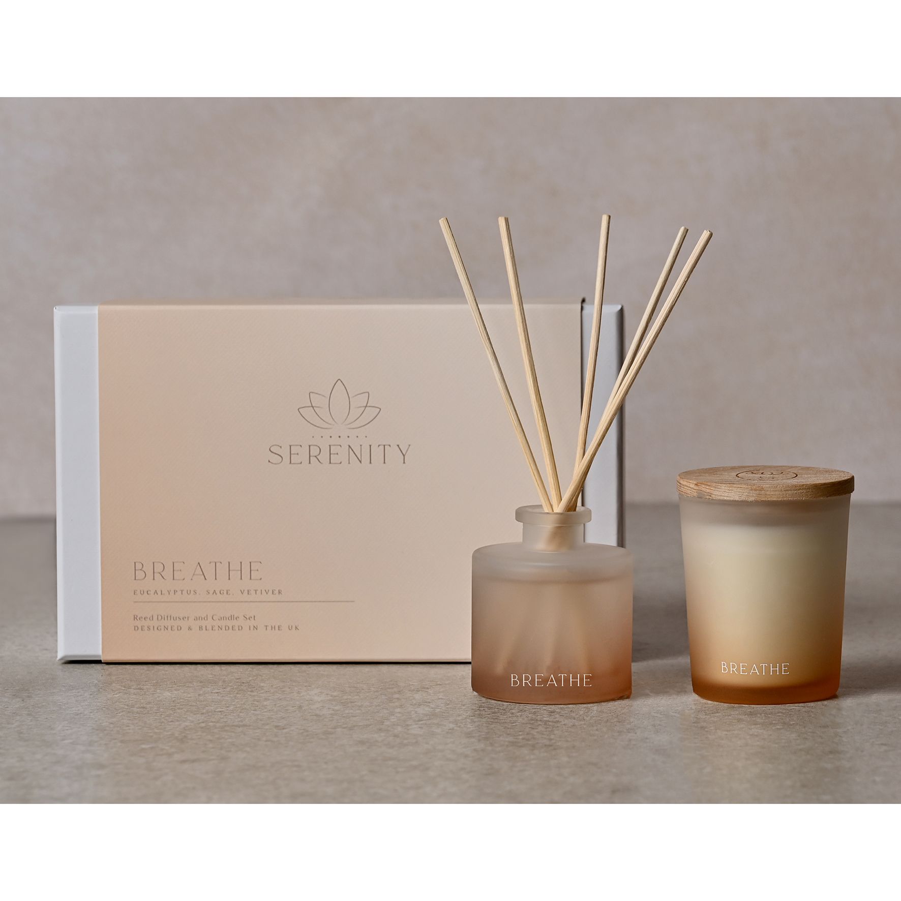 Serenity Breathe Diffuser & Candle Set image 2