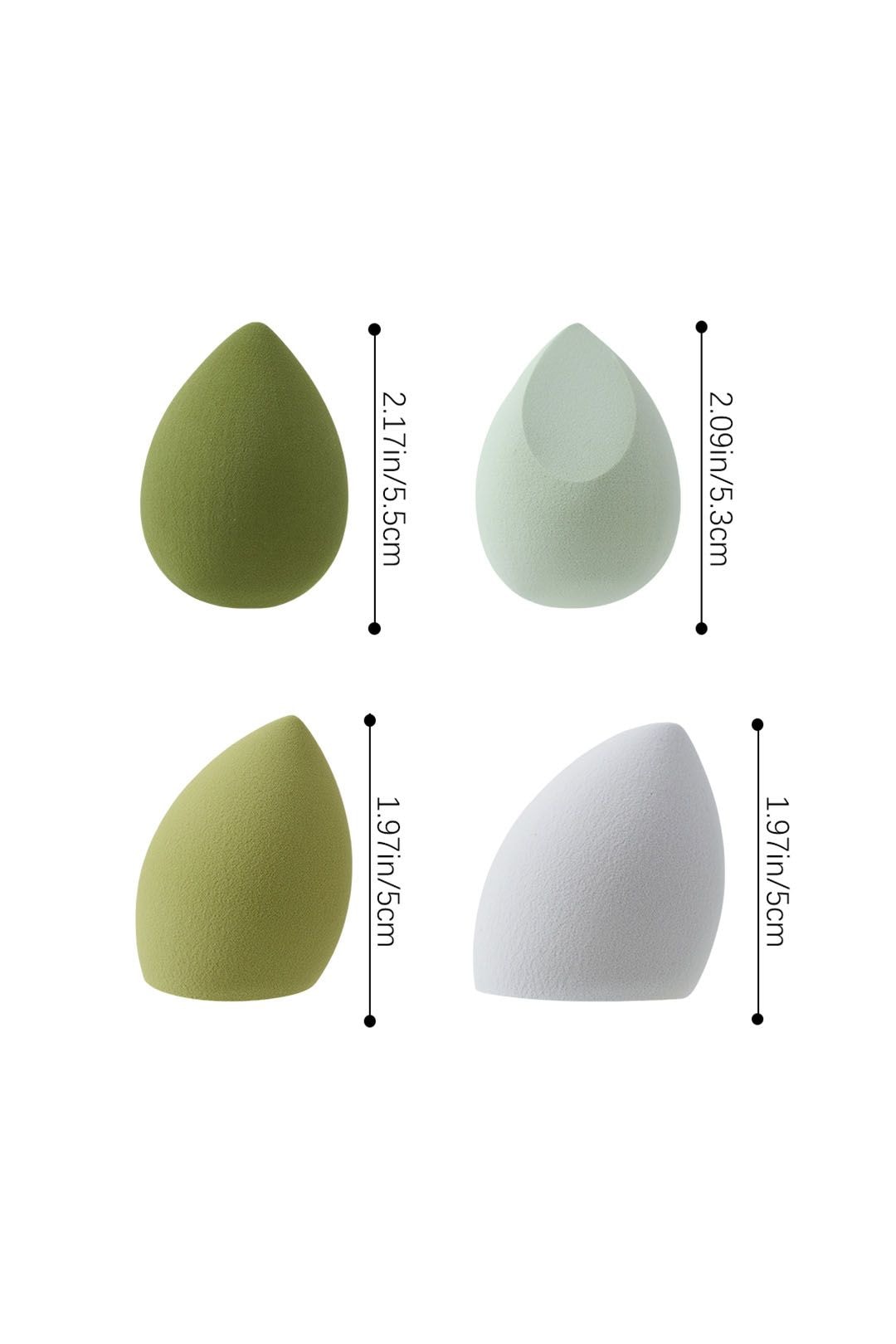 SHEONLY 4Pcs Makeup Sponge Beauty Blender Set image 5