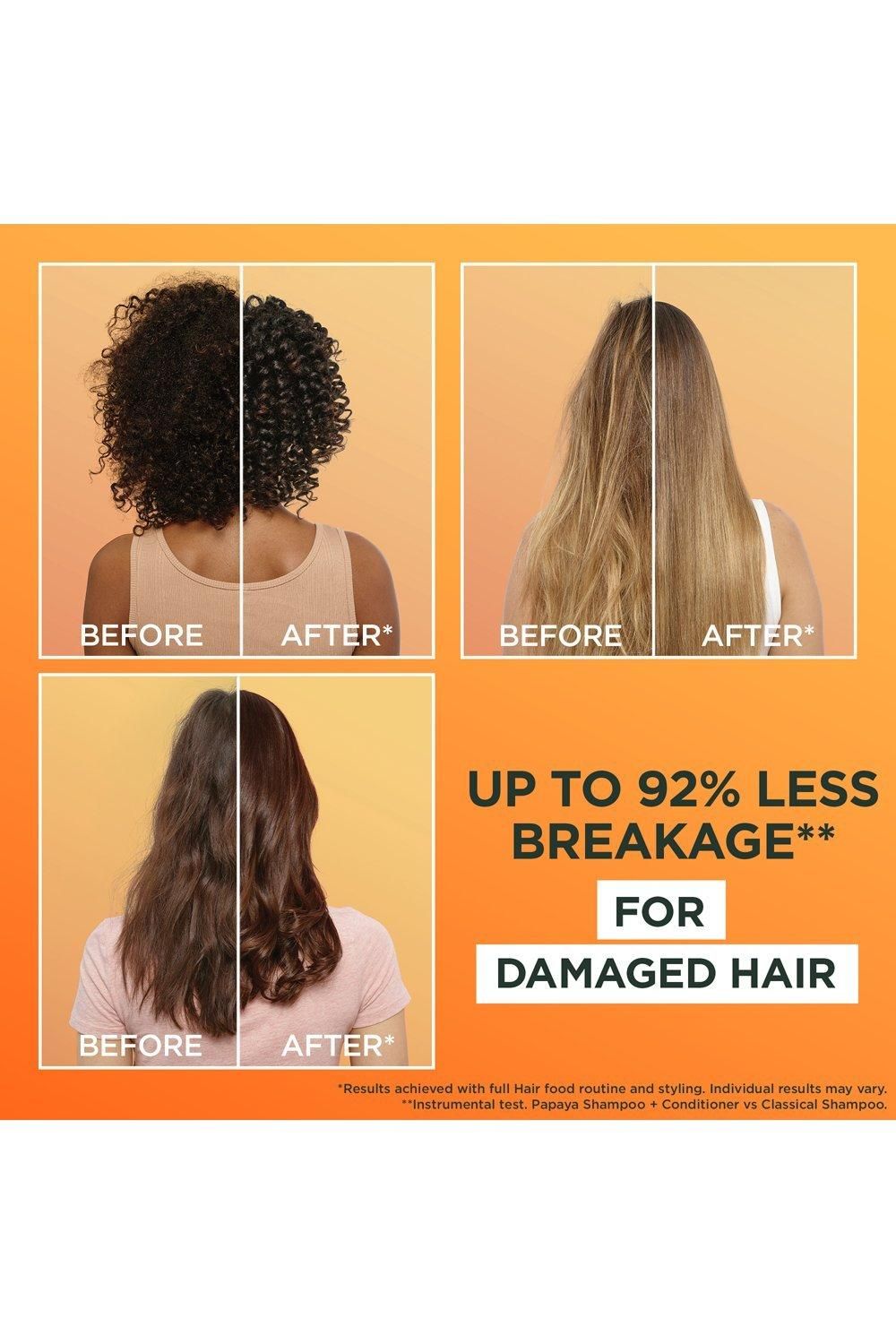 Garnier Ultimate Blends Hair Food Papaya 3-in-1 Hair Mask Treatment for Damaged Hair Multi image 2