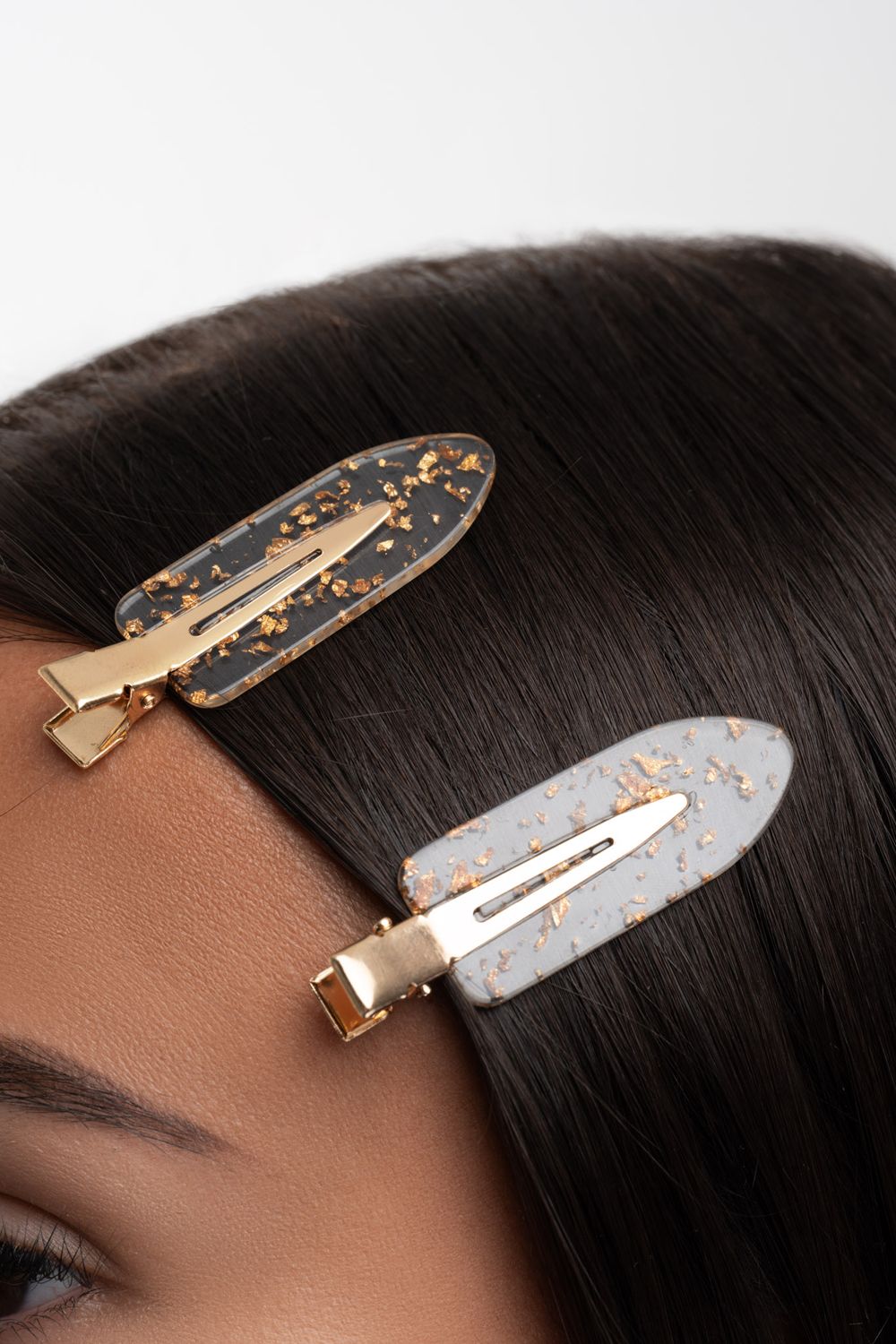 Brushworks Gold Flake No Crease Clips - 6 Pack Multi image 5