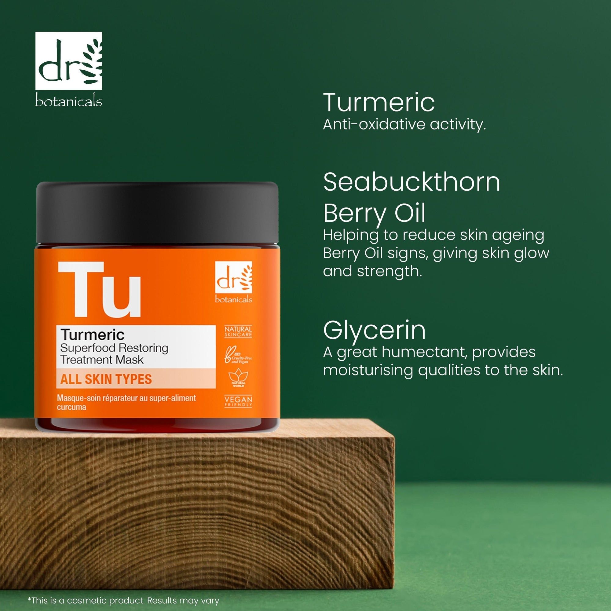 Dr. Botanicals Turmeric Superfood Restoring Treatment Mask 60ml image 6
