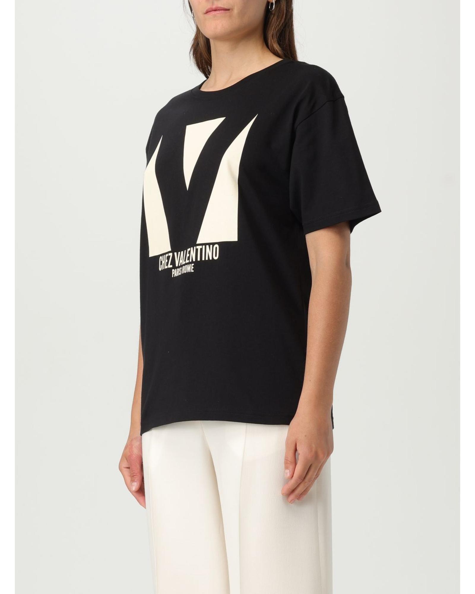 Valentino Graphic Tee Short Sleeves Wo - Black T-Shirts image 4