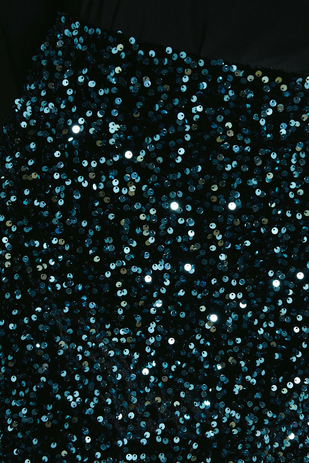 Dorothy Perkins Velvet Sequin Mini Skirt Turquoise image 5