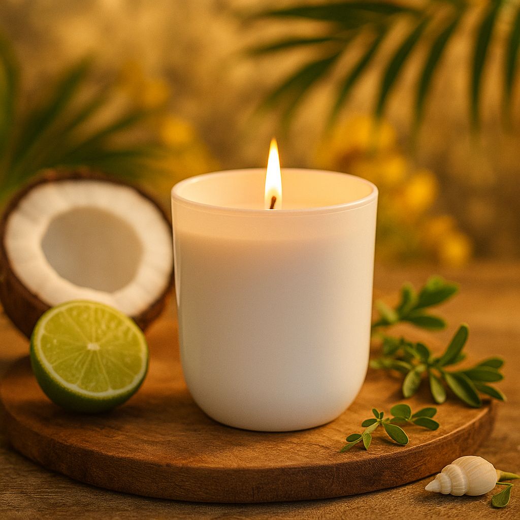 Nicola Spring 130g Coconut & Lime Soy Candles - Pack of 3 - Fruity Summer image 2