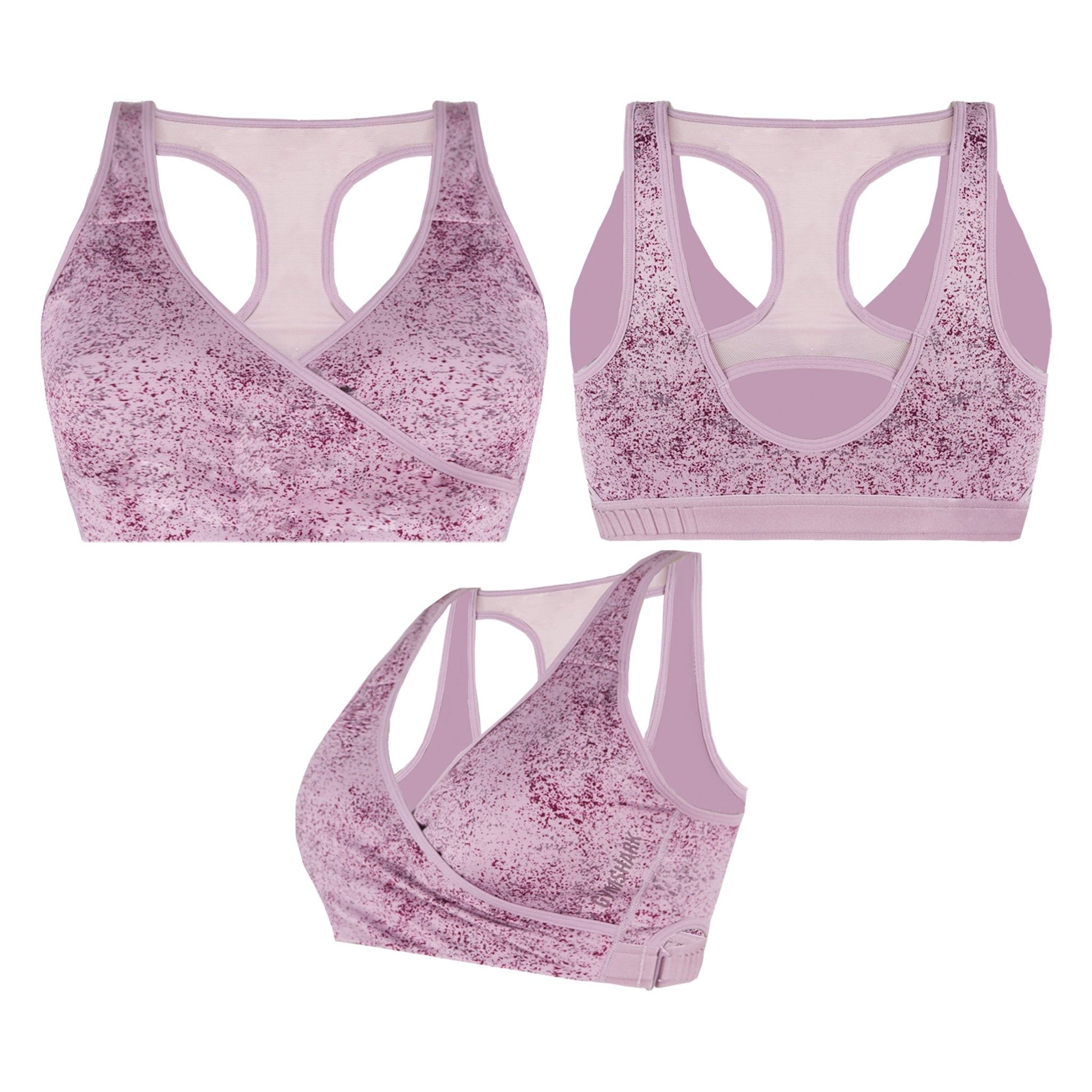 Gymshark Chalk Malow Purple Sports Bra image 4