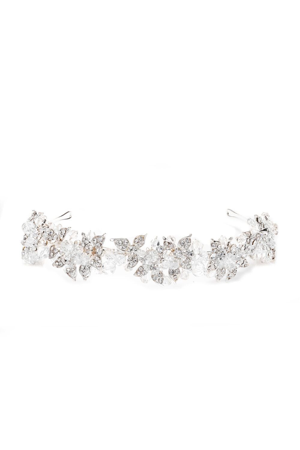 Jon Richard Emery Silver Plated Leaf And Bead Statement Headband - Gift Pouch image 1