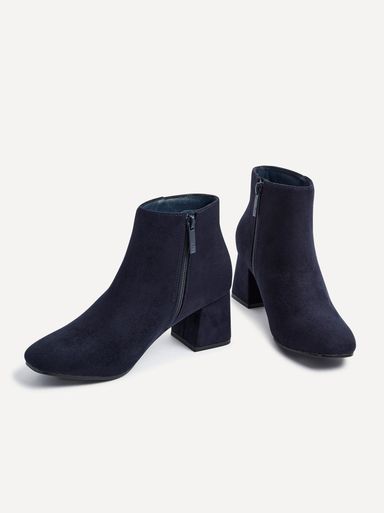 Linzi Verse Navy Suede Block Heel Ankle Boot image 4