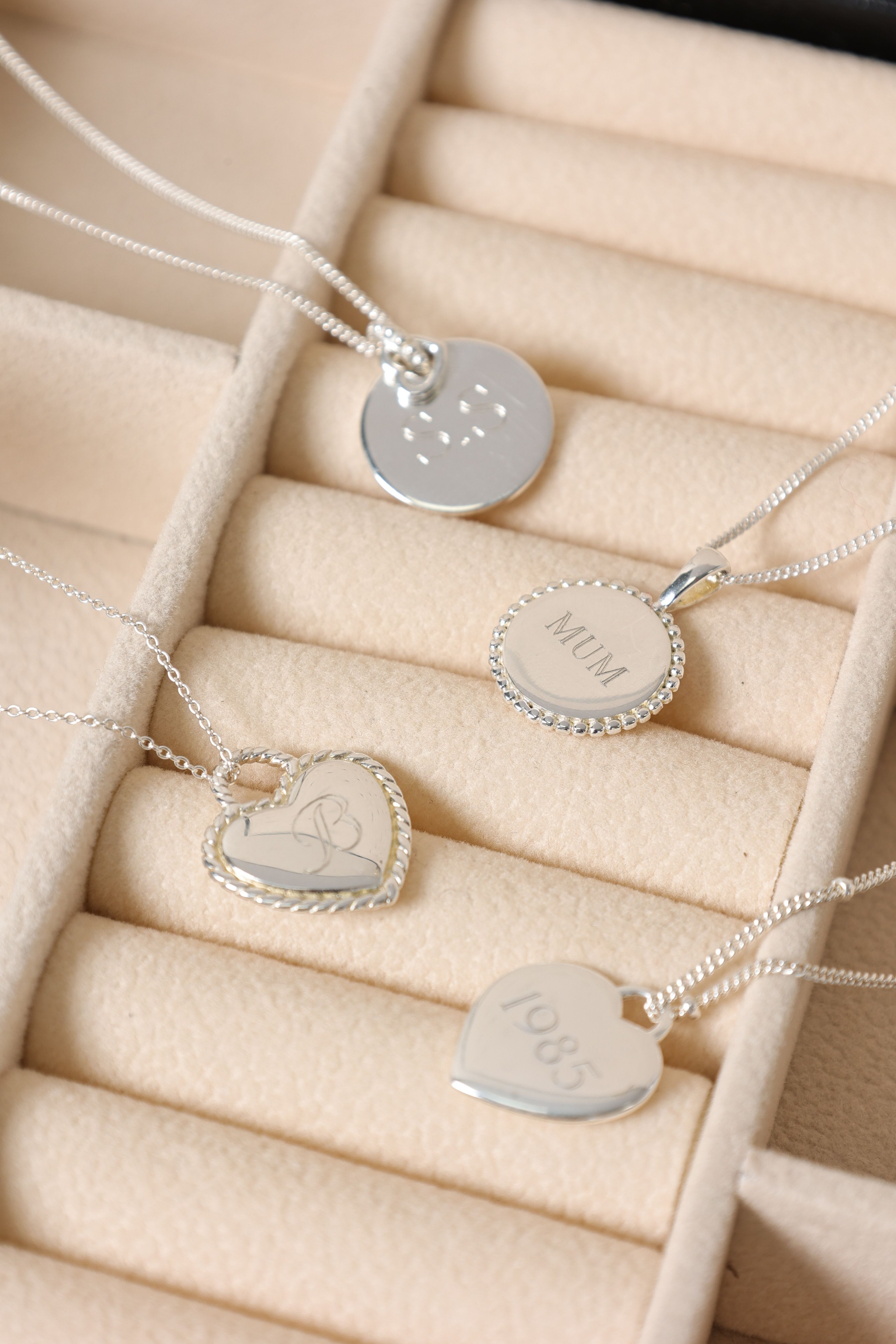 Simply Silver Sterling Silver 925 Polished Beaded Heart Pendant image 2