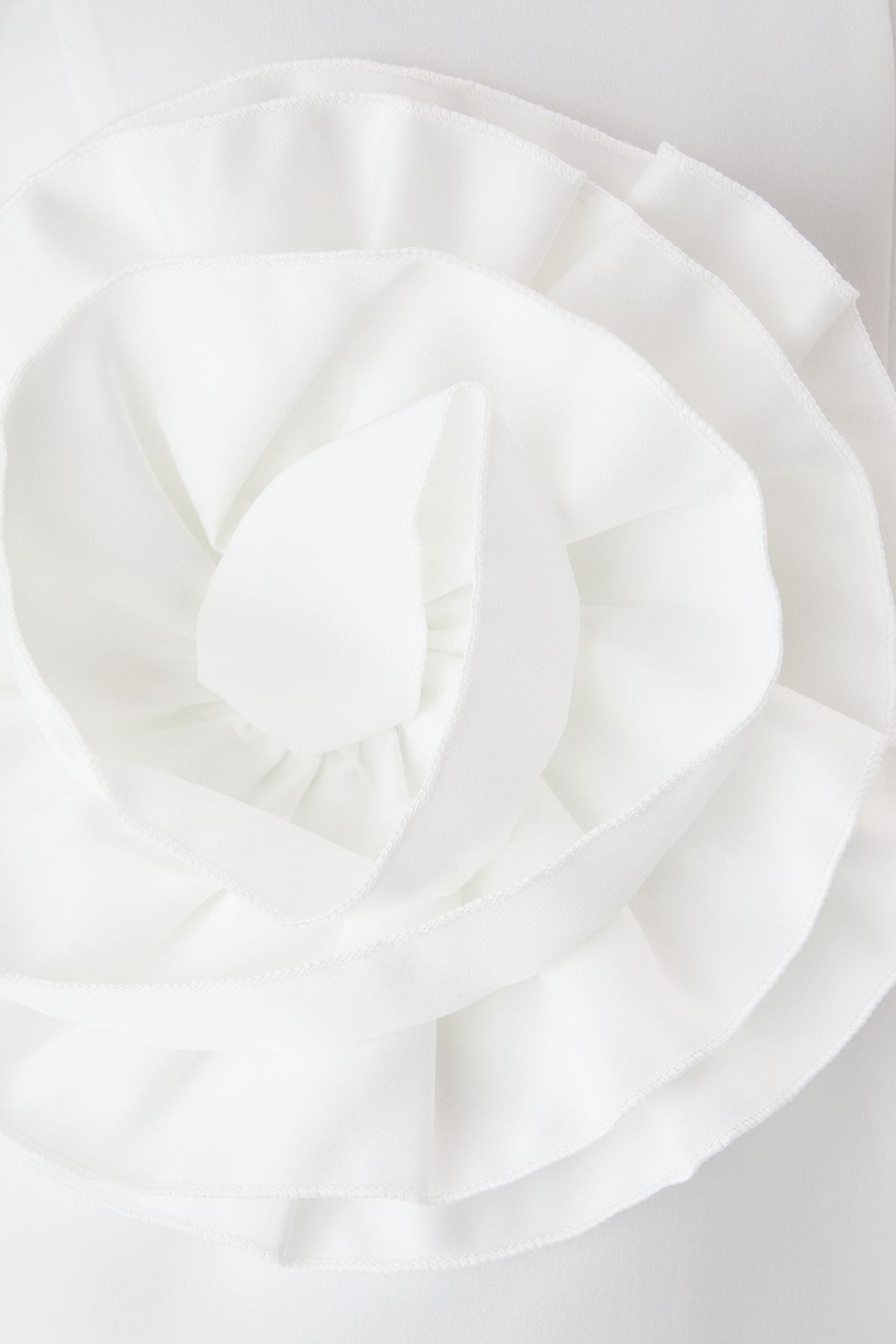 MissPap Premium Satin Floral Bandeau Mini Dress Ivory image 5