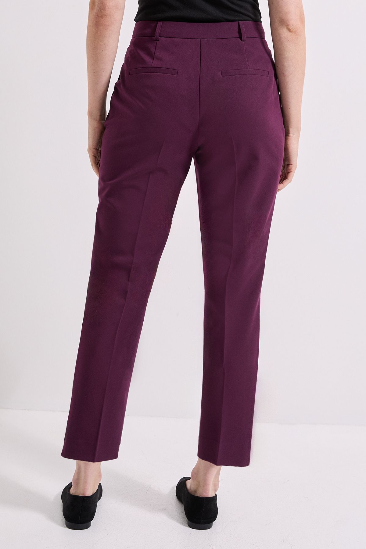 Dorothy Perkins Ankle Grazer Trouser Plum image 3