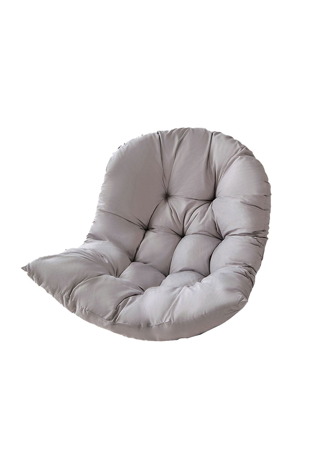 Living and Home 80cm W x 108cm H Light Grey Hanging Egg Swing Chair Cushion image 4