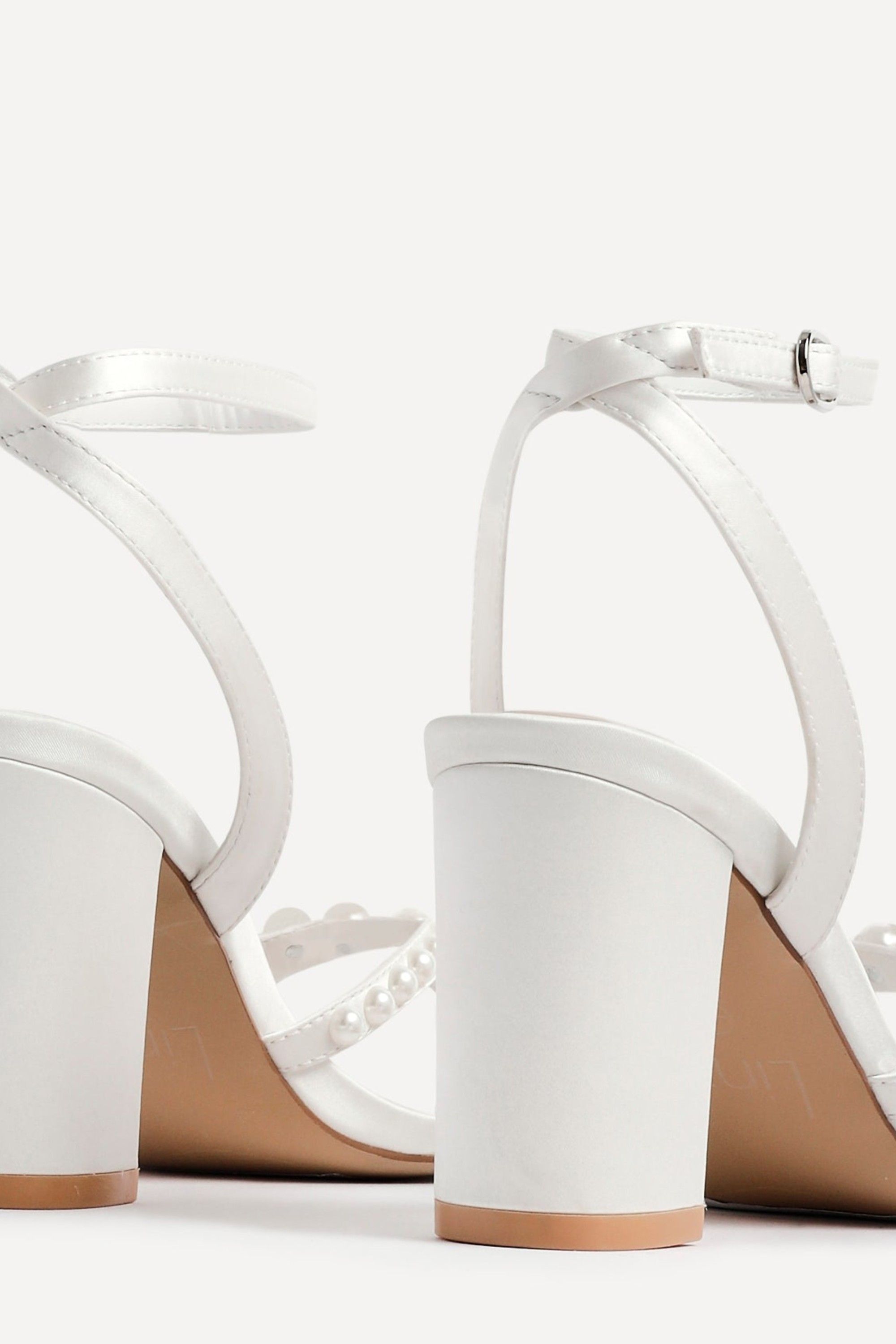 Linzi Enchanted Ivory Block Heeled Sandals image 5