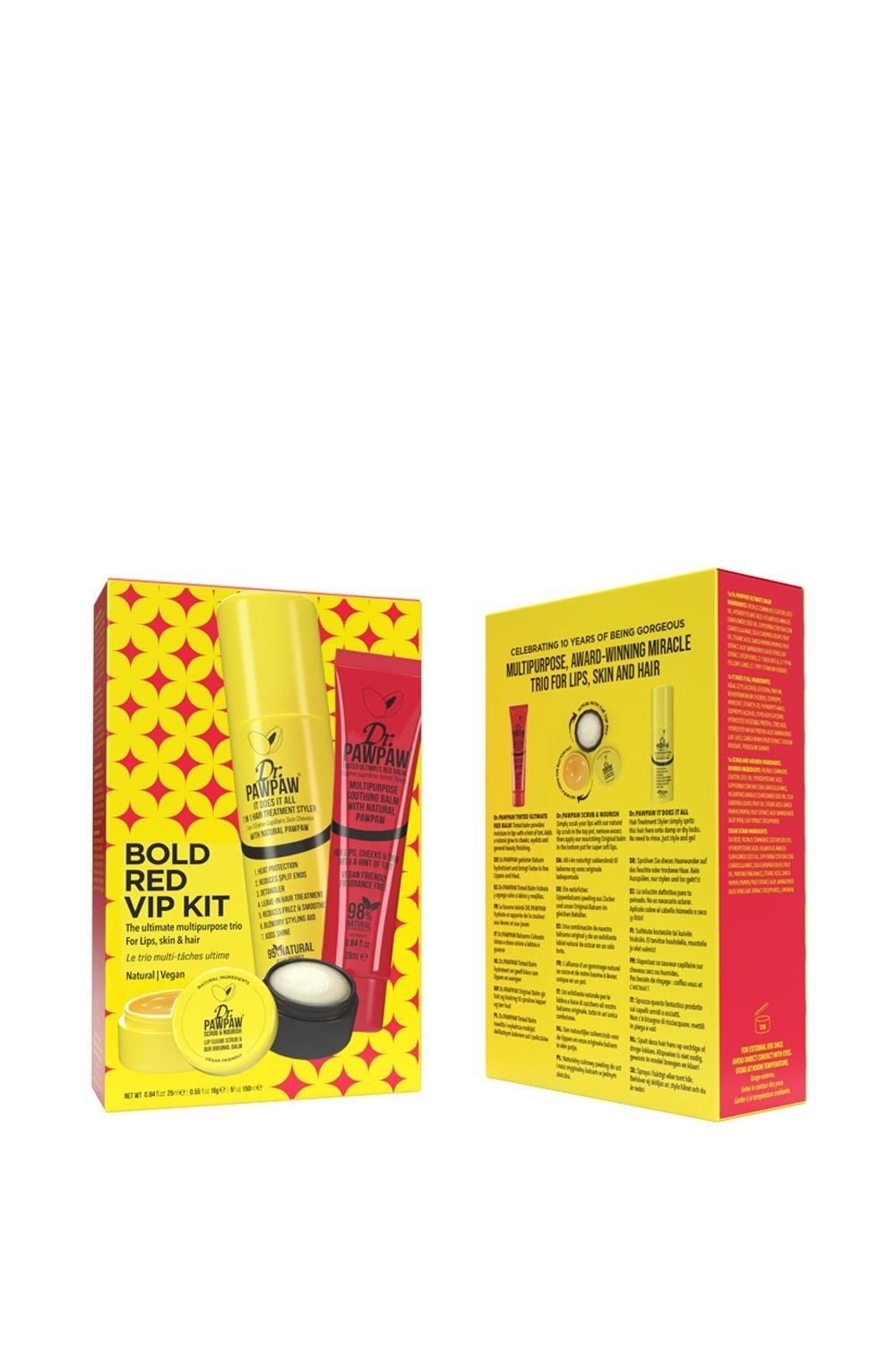 Dr. Paw Paw Bold Red VIP Lip Care Kit Gift Set Multi image 1