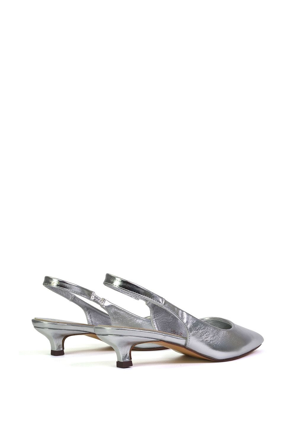 XY London 'Avalone' Pointed Toe Sling Back Kitten Heel Sandals image 5