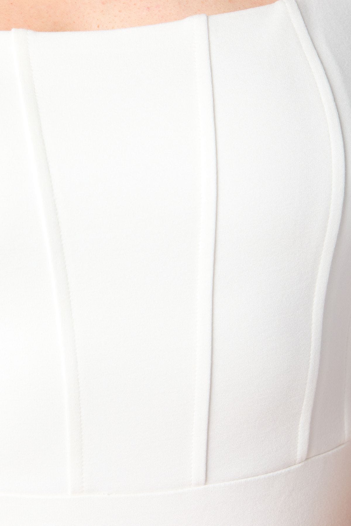 Coast Square Neck Ponte Fishtail Wedding Dress With Puddle Ivory image 5