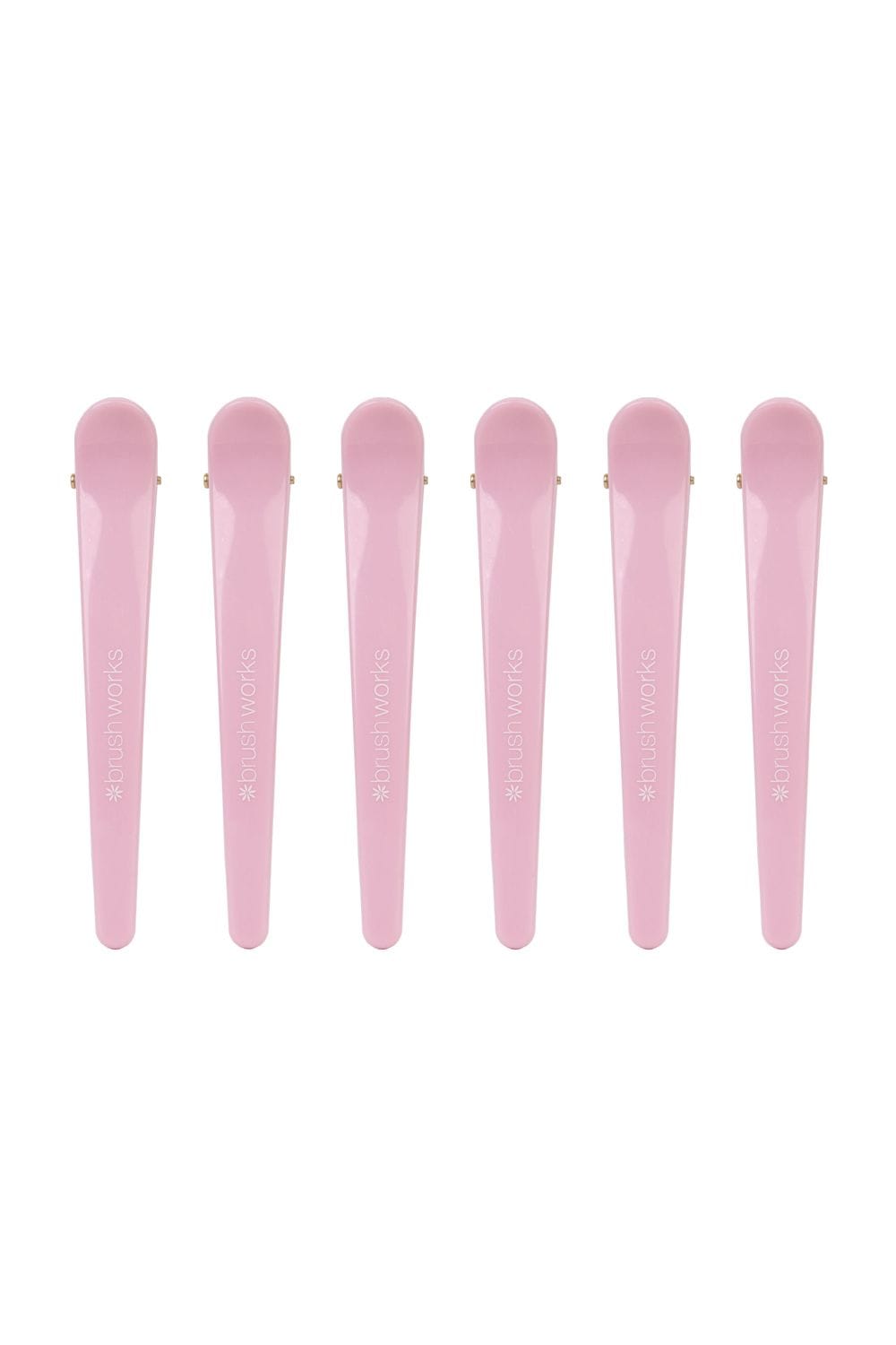Brushworks Sectioning Clips - 6 Pack Pink image 2