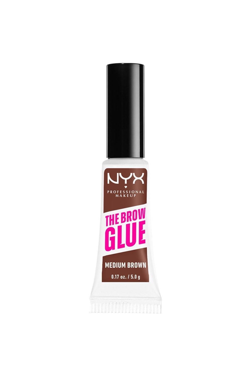 NYX Professional Makeup Brow Glue Instant Brow Styler Medium Brown image 1