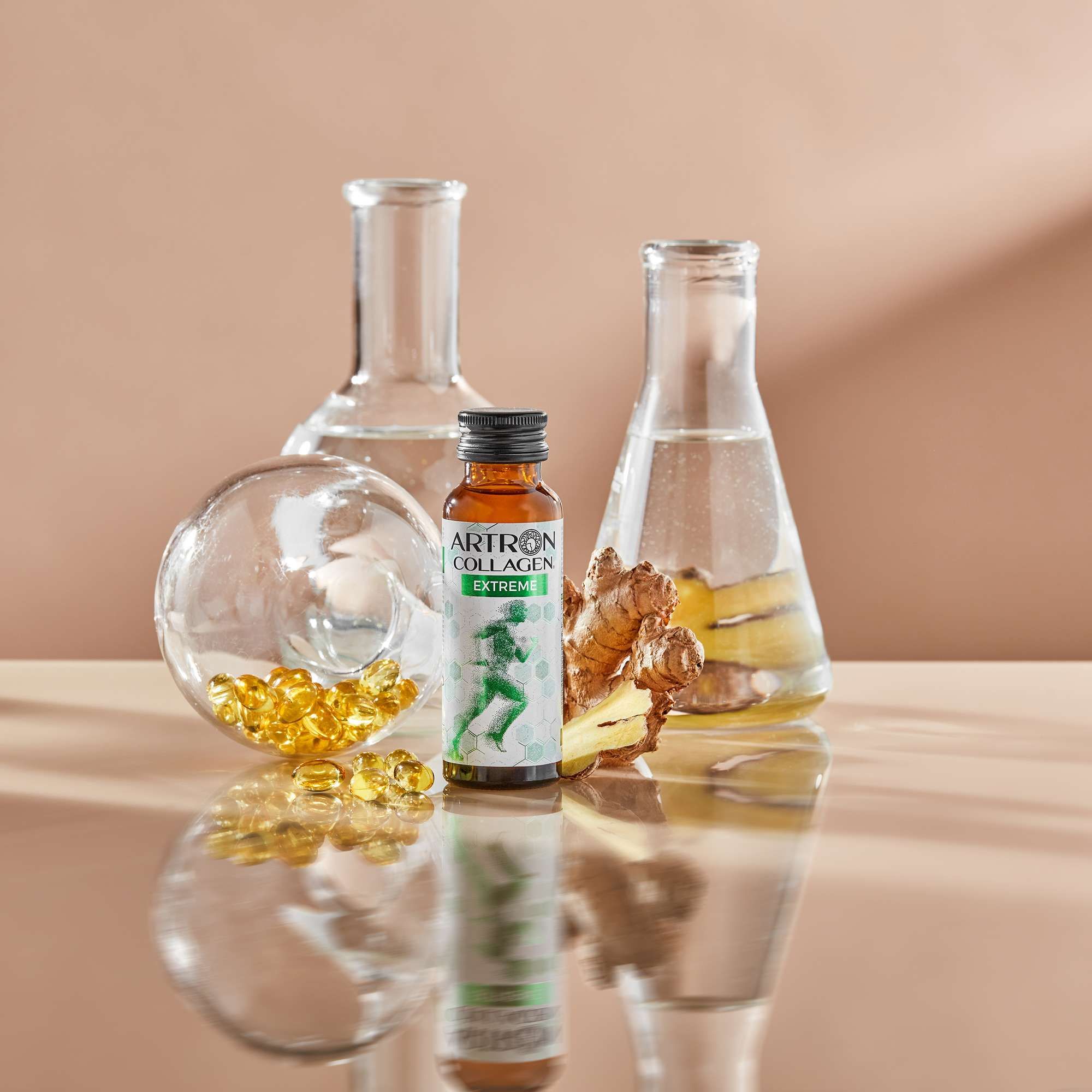 Gold Collagen Liquid Supplement Artron Extreme Liquid Food Supplement For Joints Support 10 x 50ml image 3