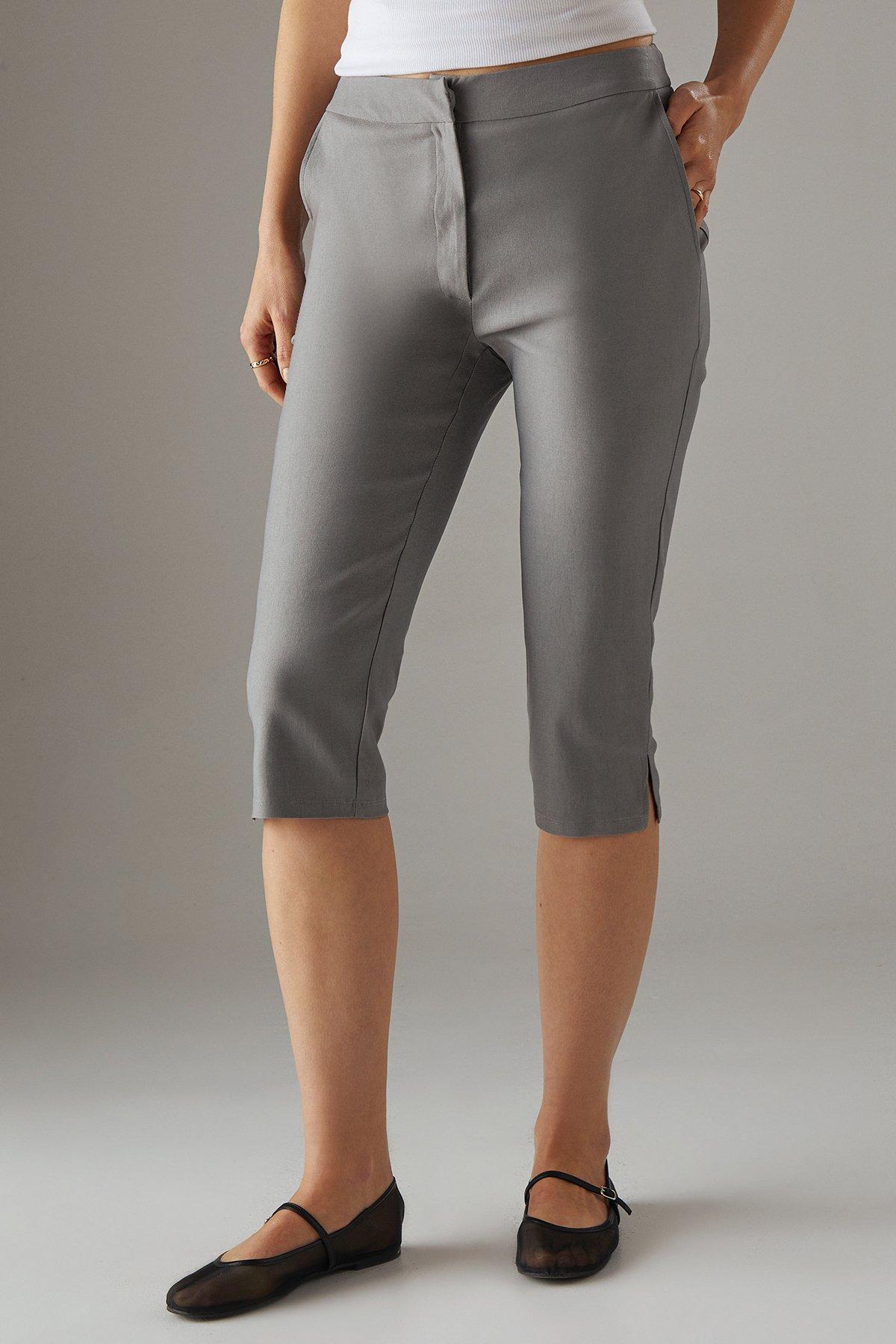 Warehouse Capri Trousers Grey image 1
