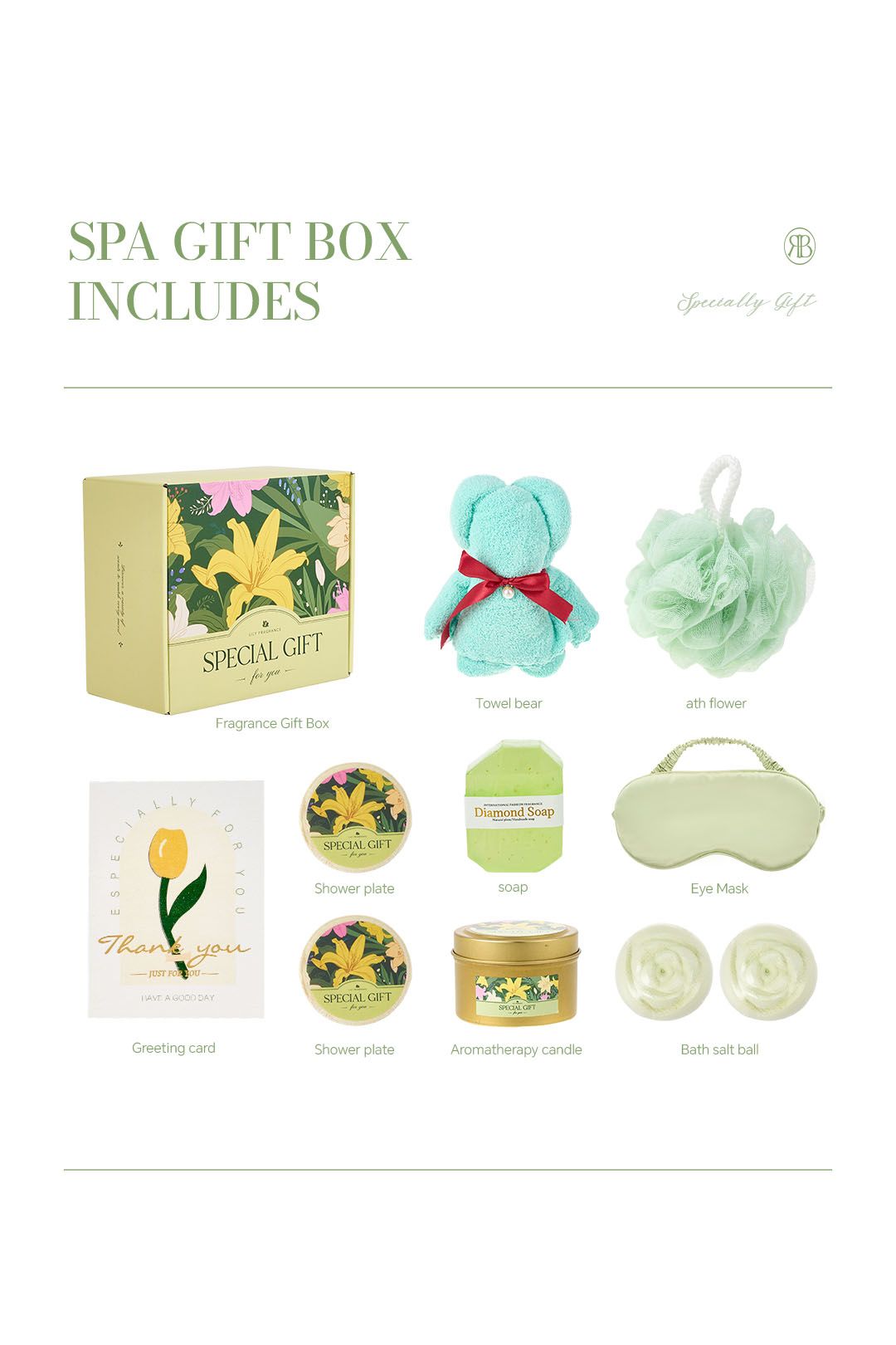Living and Home Lily-Scented Spa Bath Gift Set image 6