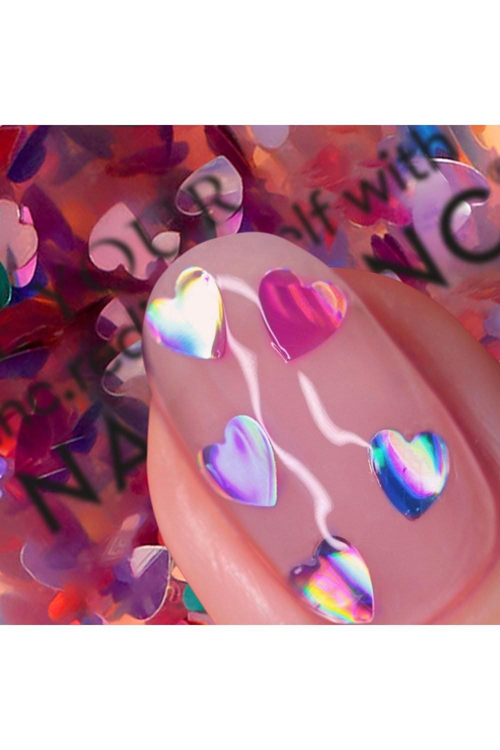 Nails Inc Mani To Go 3-Piece Nail Polish Gift Set - Heartfelt Holidays Multi image 4