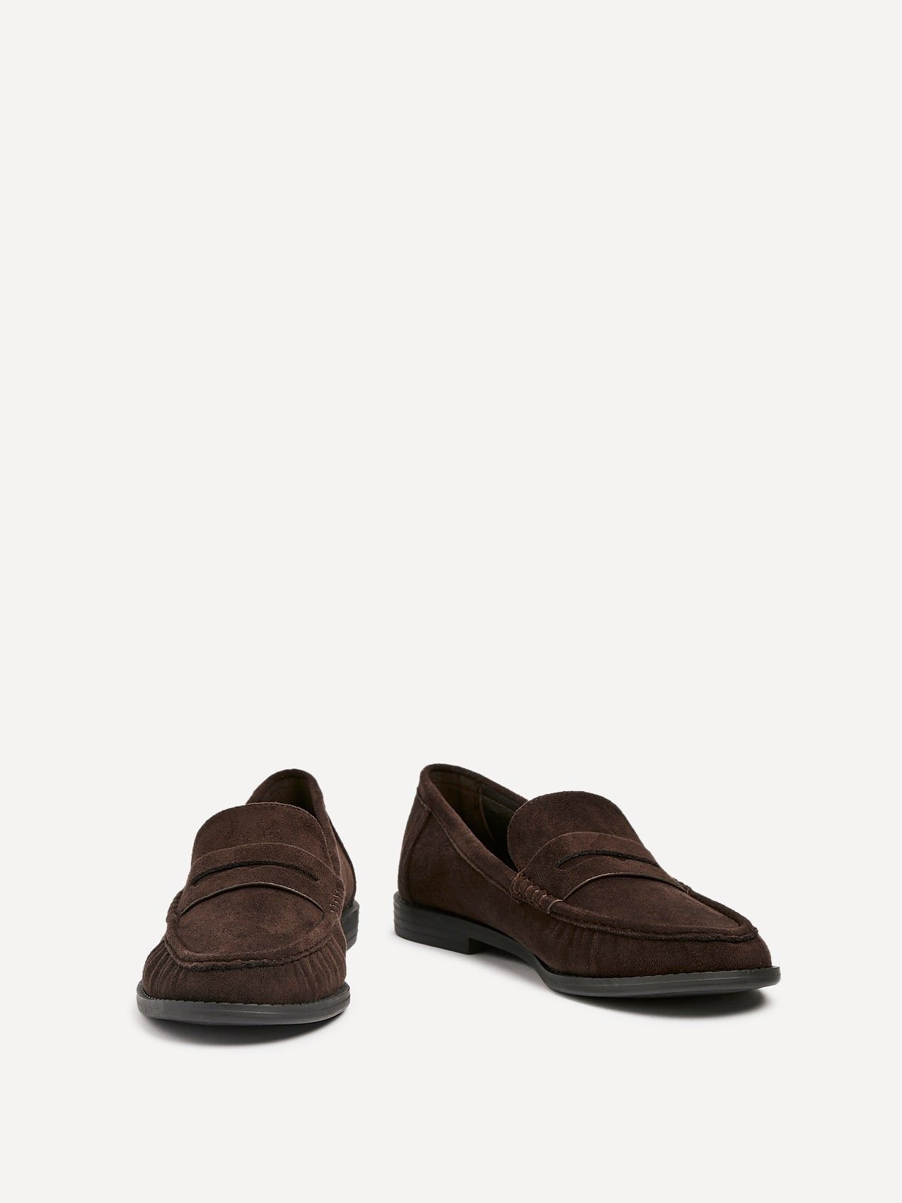 Linzi Precise Brown Faux Suede Classic Loafer image 3