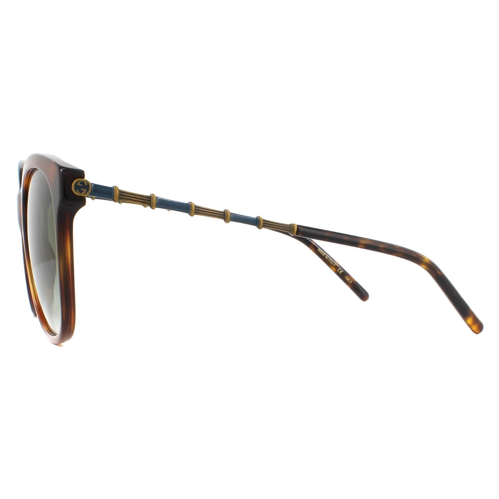Gucci Square Havana Green Gradient Sunglasses image 3