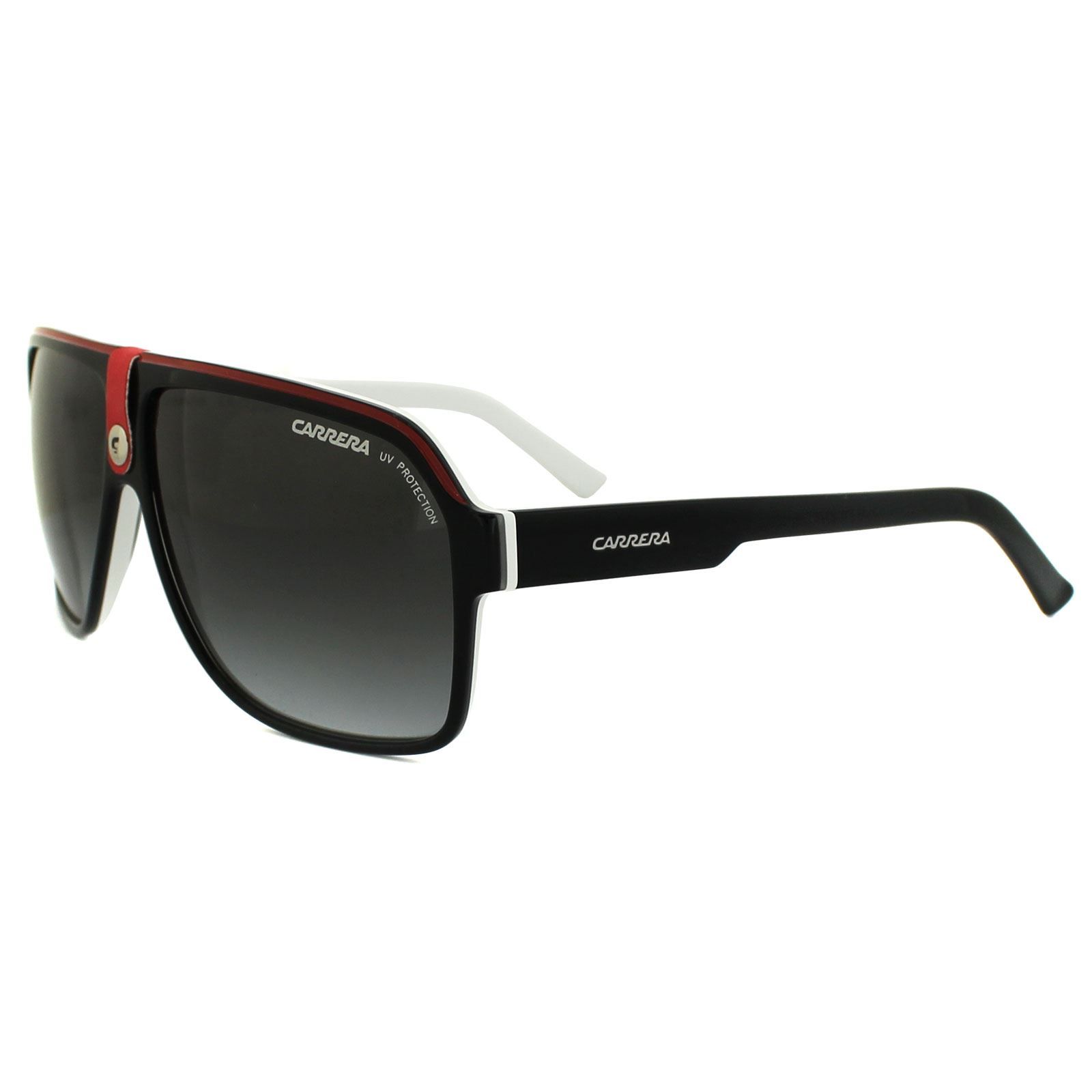 Carrera Aviator Black & White Black Gradient Sunglasses image 2