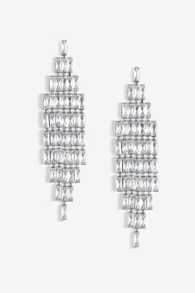Jon Richard Jet Plated Statement Drop Earrings