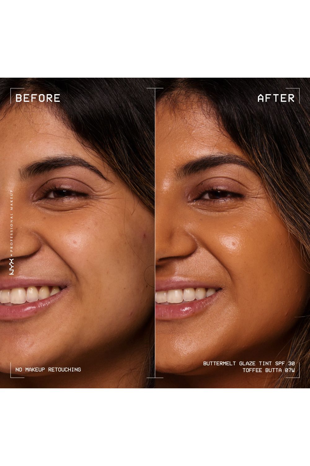 NYX Professional Makeup Buttermelt Glaze Soft Glow Skin Tint + SPF/FPS 30 30ml Toffee Butta image 6