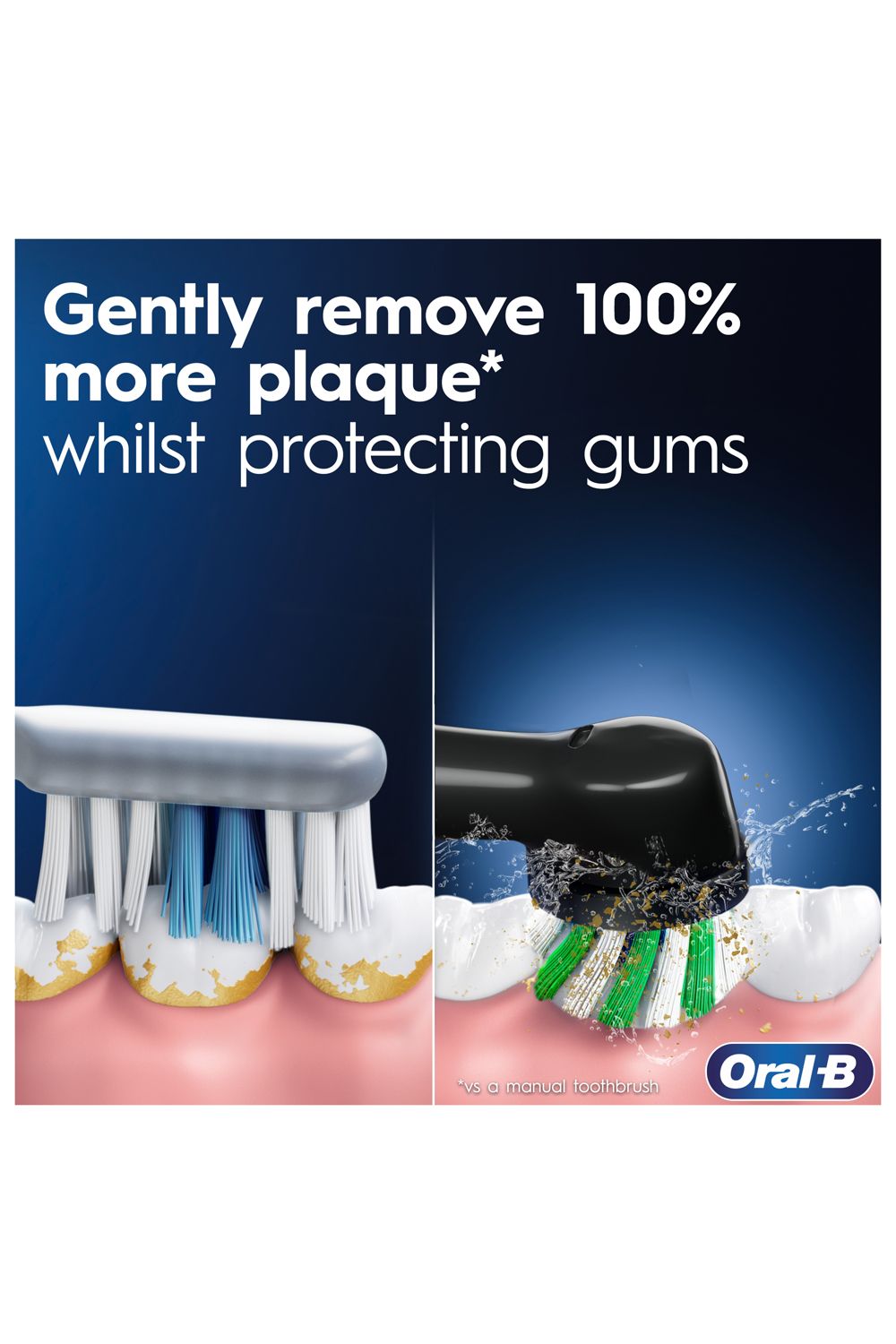 Oral B Pro Series 1 3D White Pink Toothbrush+Case Multi image 2