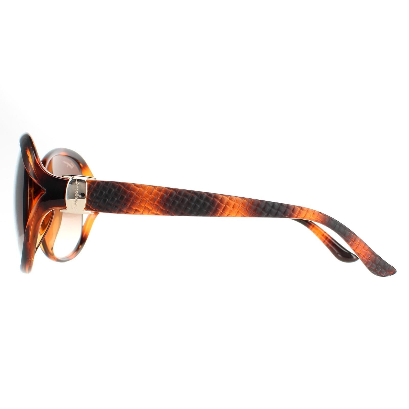 Salvatore Ferragamo Oval Tortoise Brown Gradient SF770SA image 3