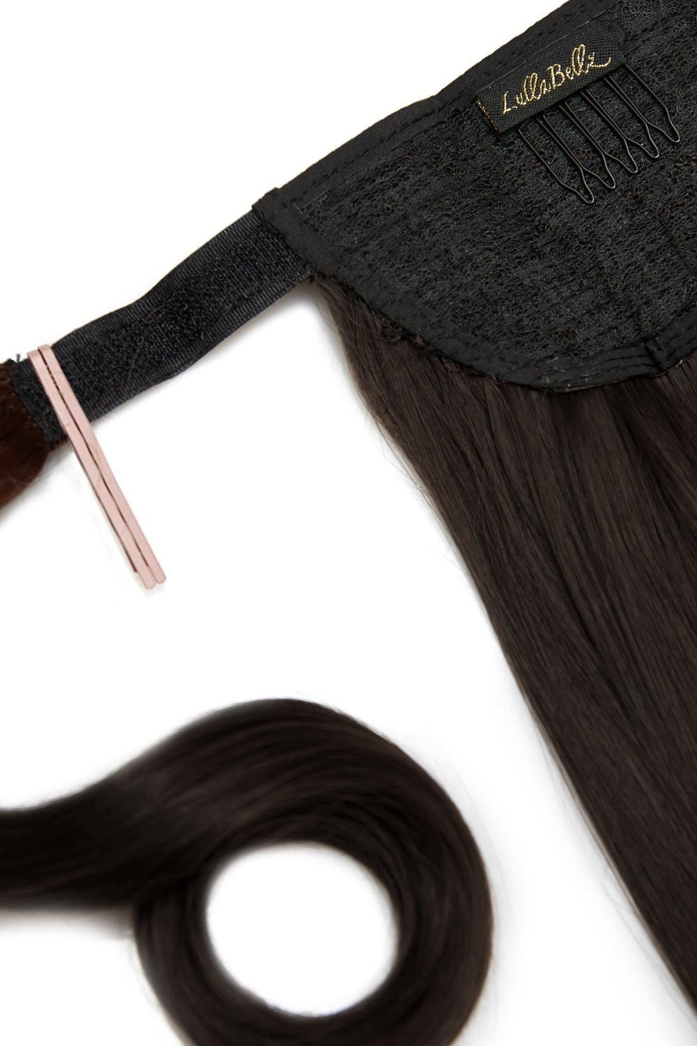 Lullabellz Mini Grande 18" 90s Bounce Wraparound Pony Dark Brown image 2