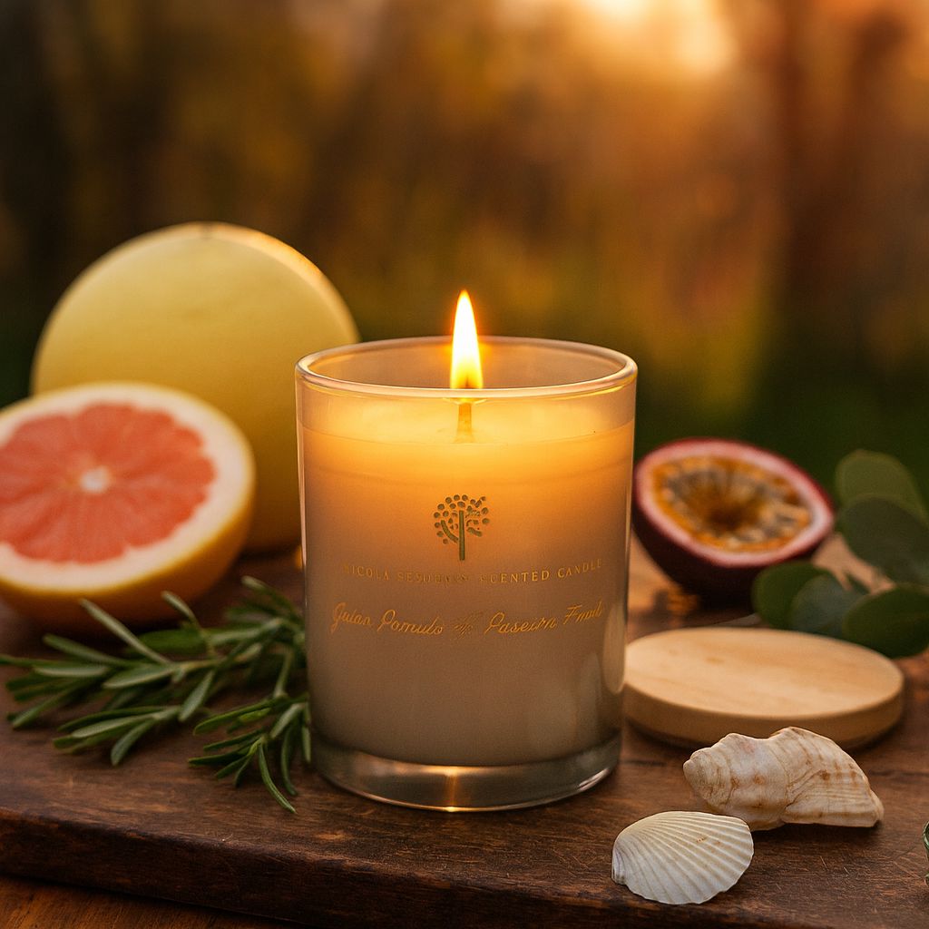 Nicola Spring Pomelo & Passion Fruit Candle & Diffuser Set - 130g Jar + 200ml Diff image 2