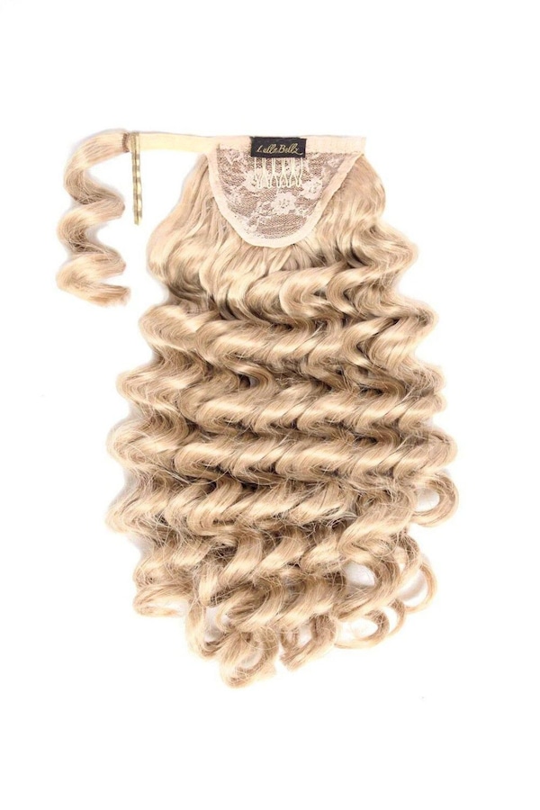 Lullabellz Midi Grande Curly Corkscrew 20inch Wraparound Pony Light Blonde