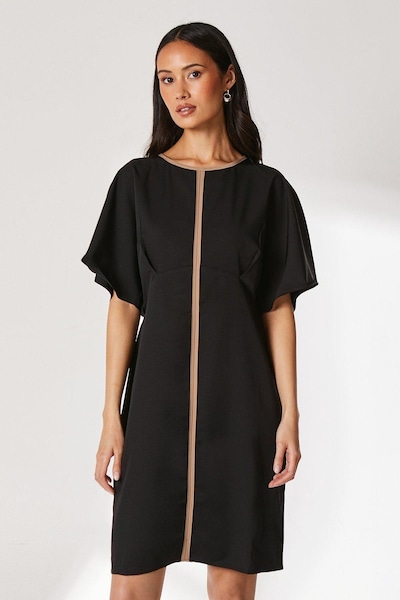 Principles Contrast Detail Dress Camel