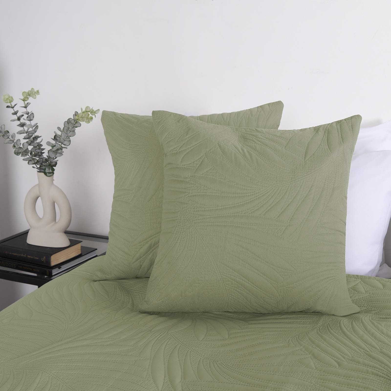 OHS 2 Pack Leaf Pinsonic Cushion Covers image 2