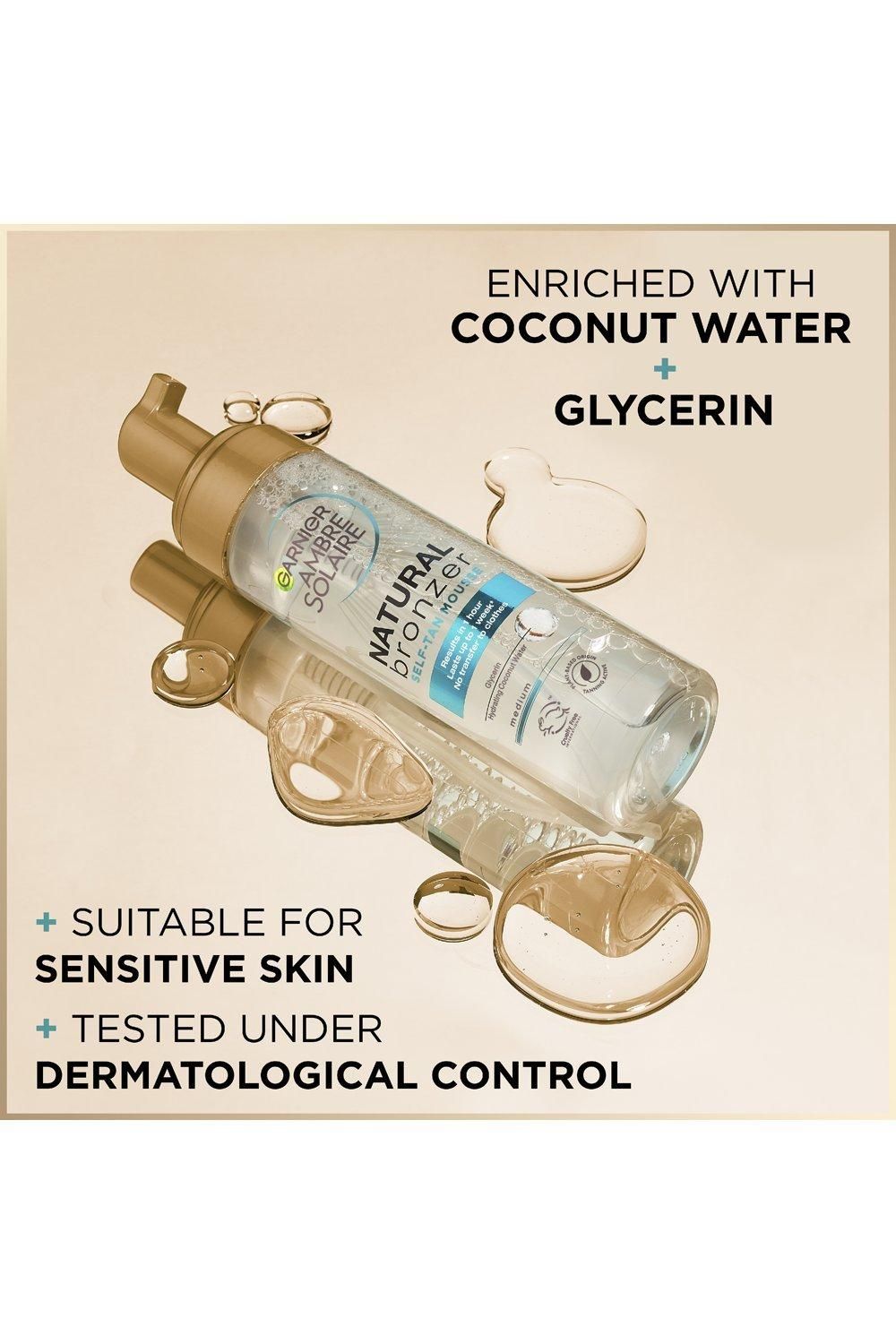 Garnier Ambre Solaire Vegan Natural Bronzer Intense Clear Self Tan Mousse Multi image 9